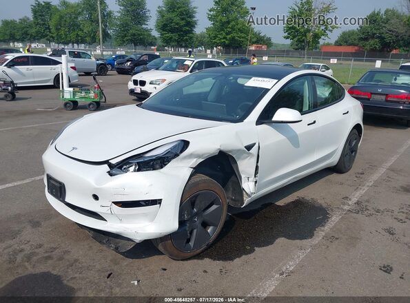 5YJ3E1EA6PF573261 2023 TESLA MODEL 3 Белый Передняя левая четверть