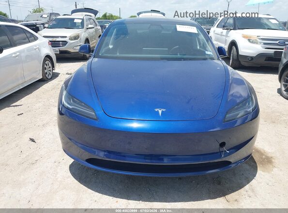 5YJ3E1EA6RF836352 2024 TESLA MODEL 3 Blue Вид панелі приладів