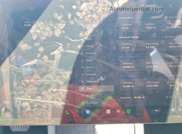 5YJ3E1EA6SF032185 2025 TESLA MODEL Black Widok zestawu wskaźników