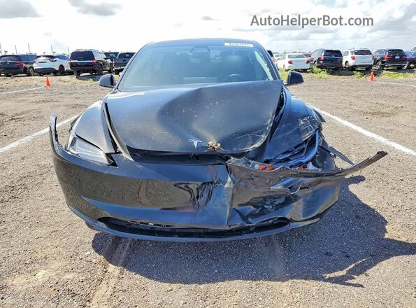5YJ3E1EA6SF032185 2025 TESLA MODEL Black Widok z przodu