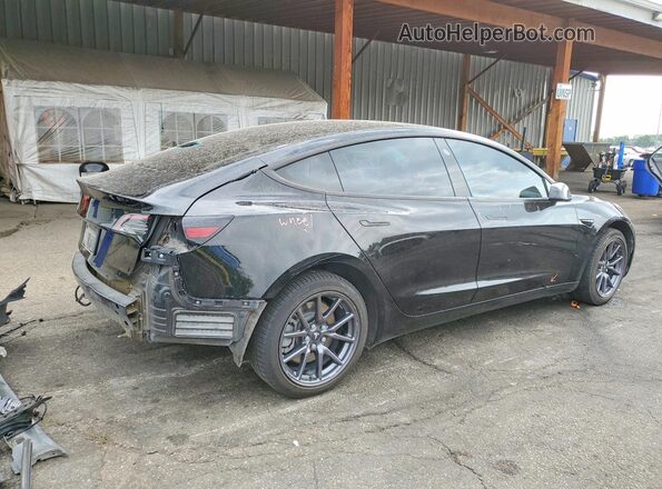 5YJ3E1EA7KF301682 2019 TESLA MODEL Black უკანა მარჯვენა