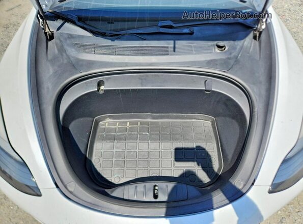 5YJ3E1EA7KF486932 2019 TESLA MODEL Белый Вид задней части салона