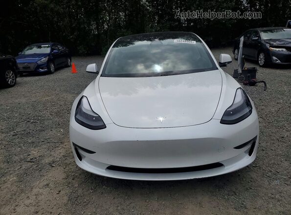 5YJ3E1EA7MF070320 2021 TESLA MODEL White Вид спереду