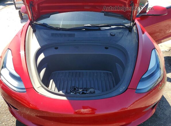 5YJ3E1EA7MF920513 2021 TESLA MODEL Red Սալոնի հետևի տեսք