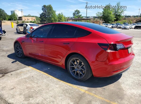 5YJ3E1EA7MF920513 2021 TESLA MODEL Red Հետևի ձախ