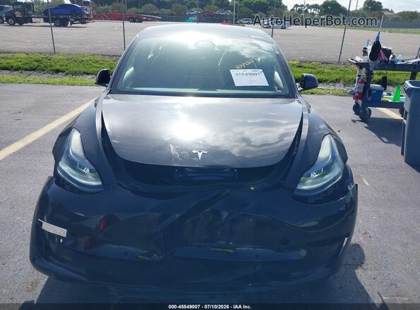 5YJ3E1EA7NF189258 2022 TESLA MODEL 3 Black უკანა ხედი