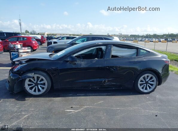5YJ3E1EA7NF189258 2022 TESLA MODEL 3 Black ხელსაწყოთა პანელის ხედი