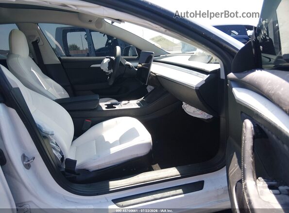 5YJ3E1EA7NF238264 2022 TESLA MODEL 3 White Սալոնի դիմացի տեսք