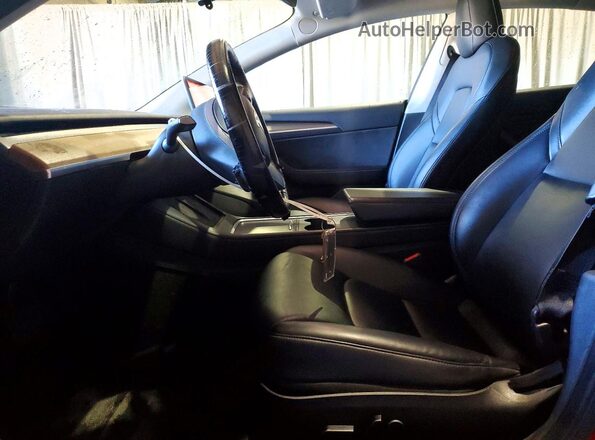 5YJ3E1EA7NF372580 2022 TESLA MODEL Red Widok wnętrza z przodu