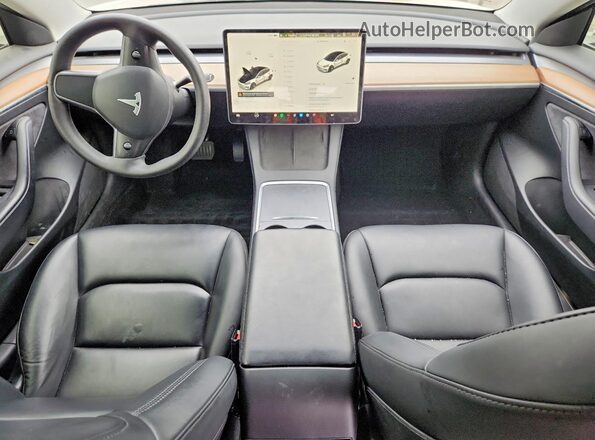 5YJ3E1EA7PF503350 2023 TESLA MODEL Blue Առջևի վահանակի տեսք