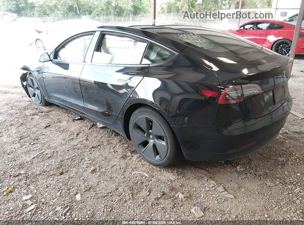 5YJ3E1EA7PF583071 2023 TESLA MODEL 3 Black Задня ліва чверть