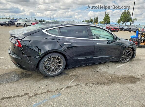 5YJ3E1EA8KF306700 2019 TESLA MODEL Black Rear right