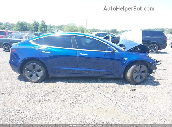 5YJ3E1EA8KF447914 2019 TESLA MODEL 3 Blue Widok zestawu wskaźników