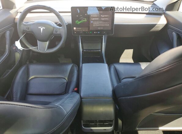 5YJ3E1EA8LF504775 2020 TESLA MODEL White Вид панелі приладів
