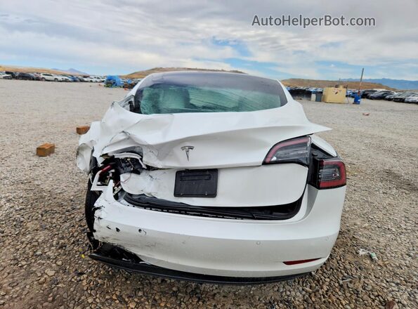 5YJ3E1EA8MF989887 2021 TESLA MODEL White უკანა ხედი