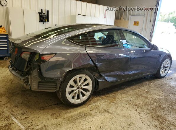 5YJ3E1EA8PF643830 2023 TESLA MODEL Blue Задня права чверть