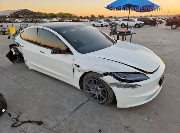 5YJ3E1EA8RF731344 2024 TESLA MODEL White Przód prawy