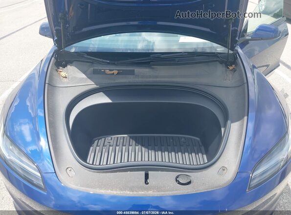 5YJ3E1EA8RF829807 2024 TESLA MODEL 3 Синий Вид сзади