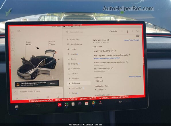 5YJ3E1EA8RF843643 2024 TESLA MODEL 3 Серый 