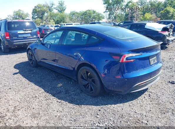 5YJ3E1EA8RF848406 2024 TESLA MODEL 3 Blue Tył lewy