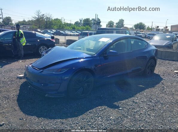 5YJ3E1EA8RF848406 2024 TESLA MODEL 3 Blue Przód lewy