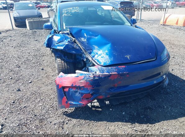 5YJ3E1EA8RF848406 2024 TESLA MODEL 3 Blue Widok z przodu