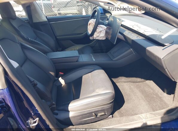 5YJ3E1EA8RF848406 2024 TESLA MODEL 3 Blue Widok wnętrza z przodu