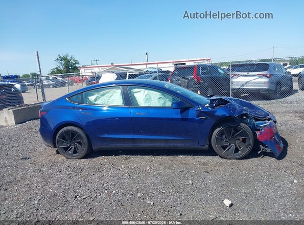 5YJ3E1EA8RF848406 2024 TESLA MODEL 3 Blue Widok deski rozdzielczej