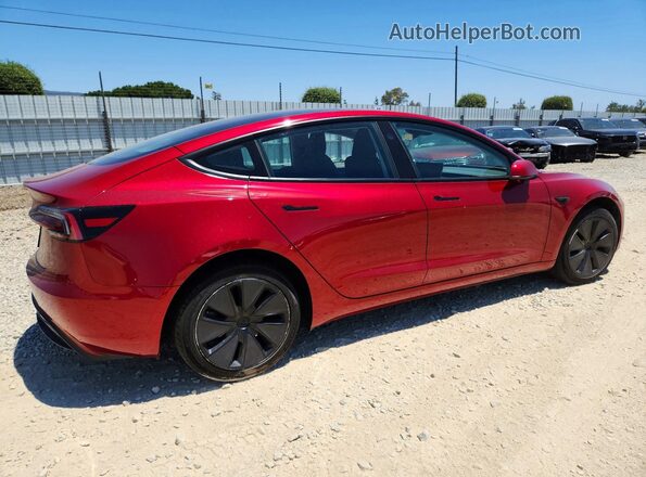 5YJ3E1EA8SF046444 2025 TESLA MODEL Red Задня права чверть