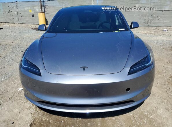 5YJ3E1EA8SF937477 2025 TESLA MODEL Gray Вид спереду