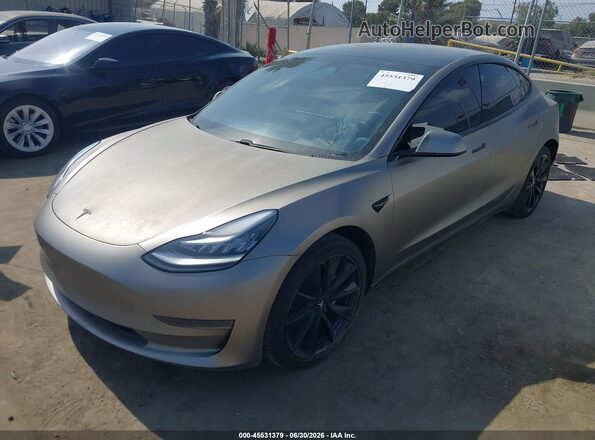 5YJ3E1EA9LF615643 2020 TESLA MODEL 3 Gold Առջևի ձախ երեք քառորդ տեսարան