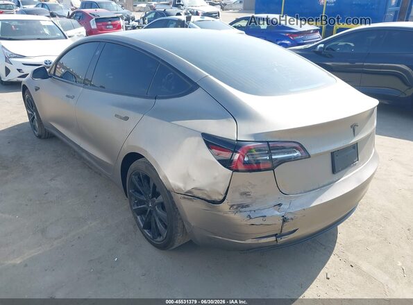 5YJ3E1EA9LF615643 2020 TESLA MODEL 3 Gold Հետևի ձախ