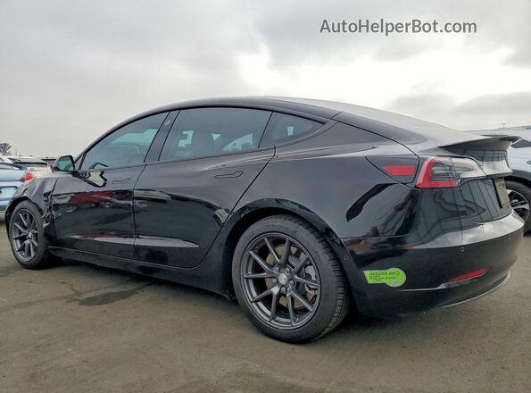 5YJ3E1EA9MF072439 2021 TESLA MODEL Black Tył lewy