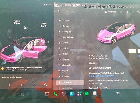 5YJ3E1EA9MF072439 2021 TESLA MODEL Black Widok zestawu wskaźników
