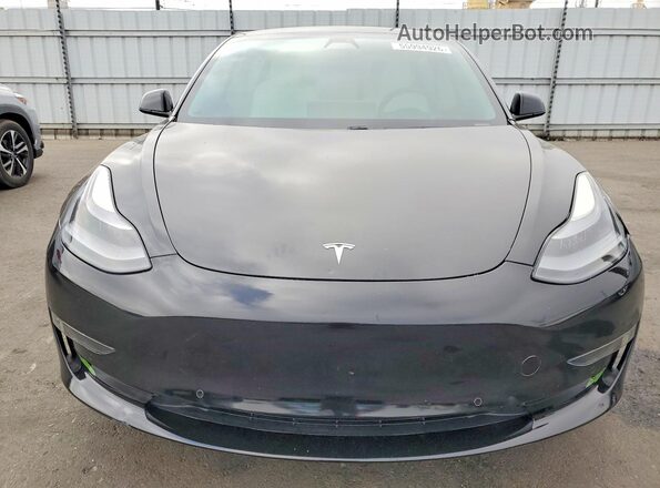 5YJ3E1EA9MF072439 2021 TESLA MODEL Black Widok z przodu