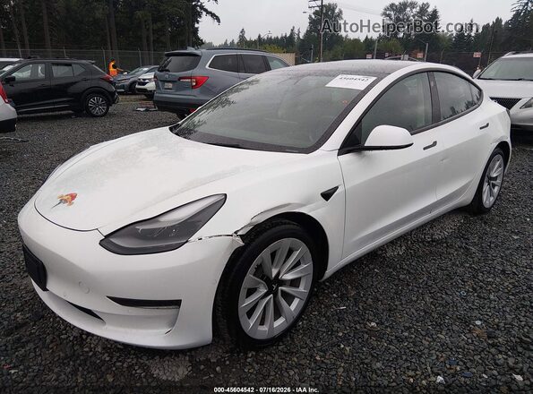 5YJ3E1EA9MF088592 2021 TESLA MODEL 3 White Przód lewy
