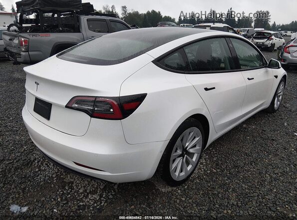 5YJ3E1EA9MF088592 2021 TESLA MODEL 3 White Tył prawy