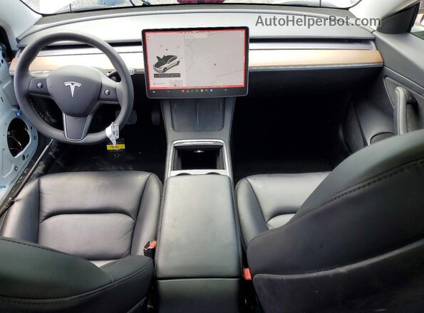 5YJ3E1EA9MF867720 2021 TESLA MODEL White Առջևի վահանակի տեսք