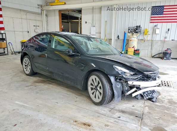 5YJ3E1EA9PF449792 2023 TESLA MODEL Black Delantero derecho
