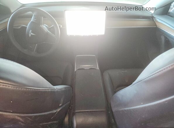 5YJ3E1EA9PF598249 2023 TESLA MODEL White Vista del salpicadero