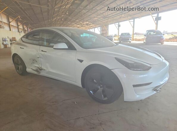 5YJ3E1EA9PF598249 2023 TESLA MODEL White Delantero derecho