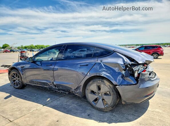 5YJ3E1EA9PF672074 2023 TESLA MODEL Gray Trasero izquierdo