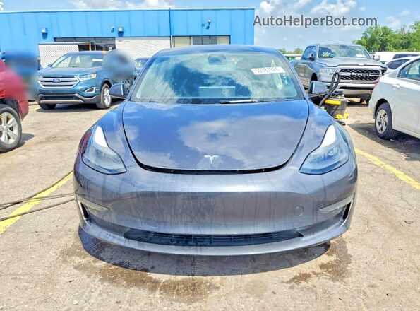 5YJ3E1EA9PF696844 2023 TESLA MODEL Серый Вид спереди
