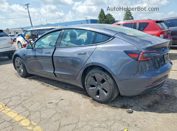 5YJ3E1EA9PF696844 2023 TESLA MODEL Серый Задняя левая четверть