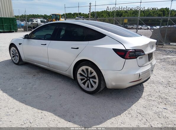 5YJ3E1EAXMF048781 2021 TESLA MODEL 3 White უკანა მარცხენა
