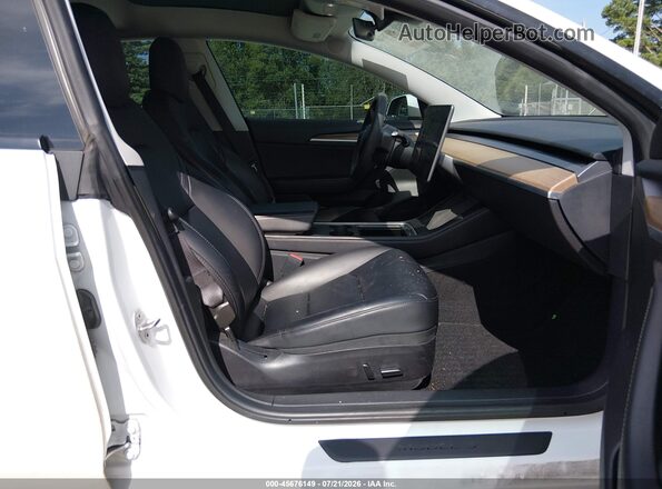 5YJ3E1EAXMF048781 2021 TESLA MODEL 3 White წინა სალონის ხედი