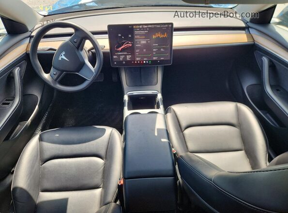 5YJ3E1EAXPF452832 2023 TESLA MODEL Черный Вид панели приборов