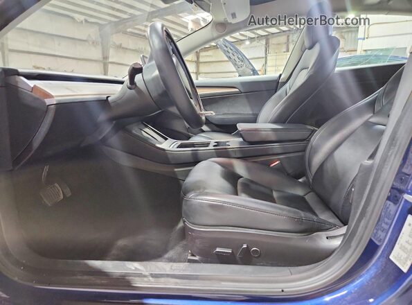 5YJ3E1EAXPF460381 2023 TESLA MODEL Blue Սալոնի դիմացի տեսք