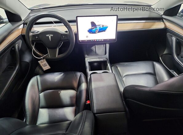 5YJ3E1EAXPF460381 2023 TESLA MODEL Blue Առջևի վահանակի տեսք