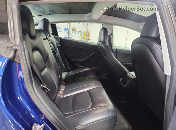5YJ3E1EAXPF460381 2023 TESLA MODEL Blue Հետևի նստատեղերի տեսք
